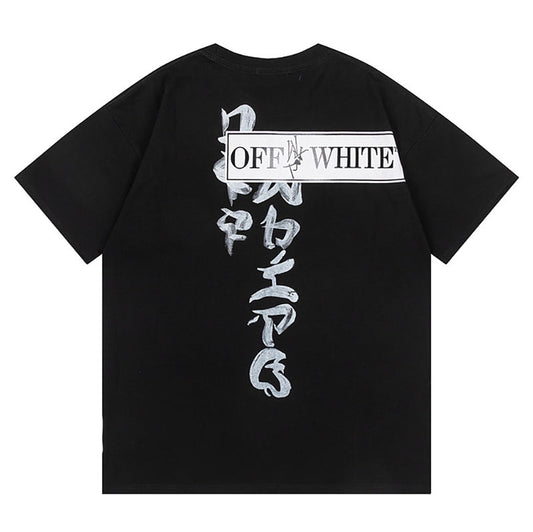 OFF WHITE Type Sticker black t-shirt
