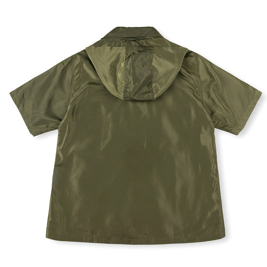 SAINT VANITY Embroidered Sporty Zipper Short-sleeved Jacket