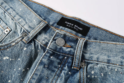 Purple Brand Crystal Diamond Jeans #9126