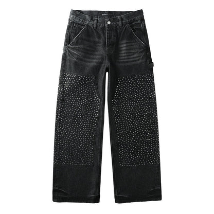 Purple Brand Crystal Diamond Jeans #104