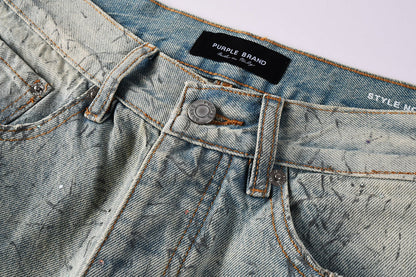Purple Brand Crystal Diamond Jeans #107