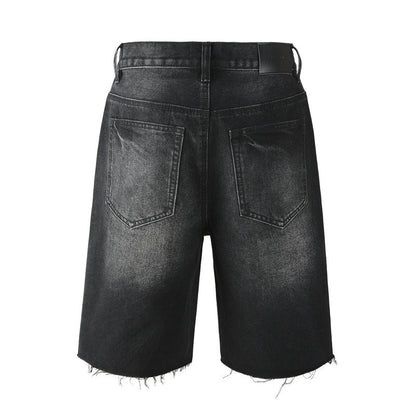 Purple Brand Crystal Diamond Denim Shorts #5104