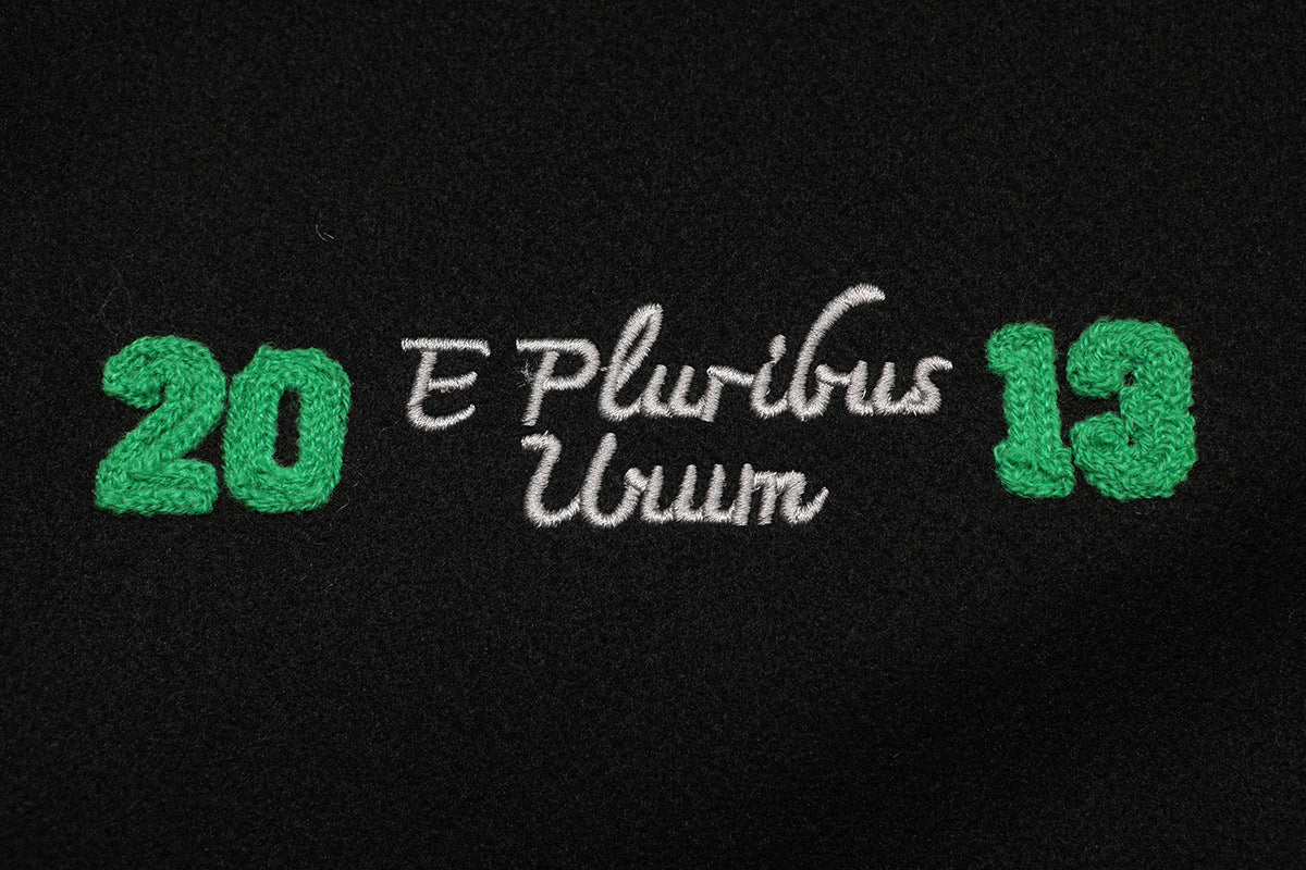 Godspeed Mens F.T.D Wool Varsity Jacket Black/blue