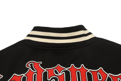 Godspeed Mankind Vs Ai Varsity Jacket Black/red