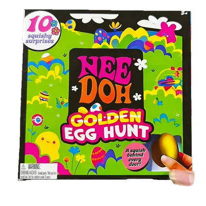 2026 New Needoh Golden Egg Treasure Hunt Blind Box Toy With Squishy Surprise Stress Relief Squeeze Kids' Easter Party Toy