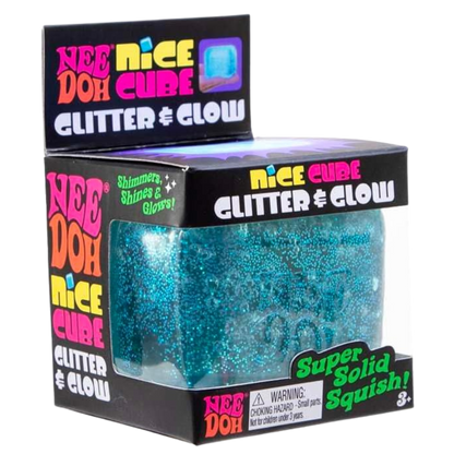 NeeDoh | NICE Cube Glitter & Glow | Super Squeeze!