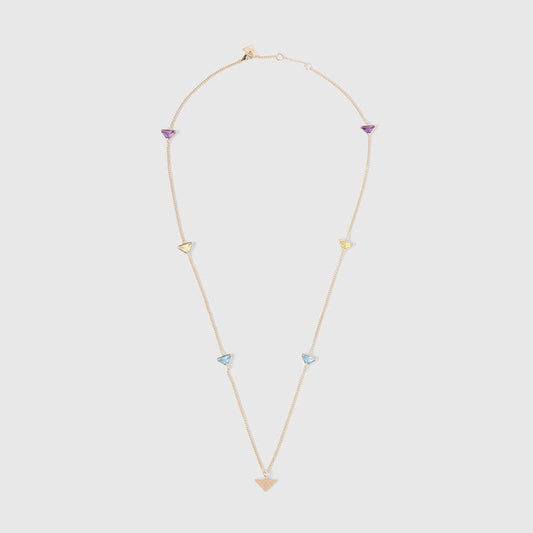 18K Prada Eternal Gold Semi-Precious Stones Necklace