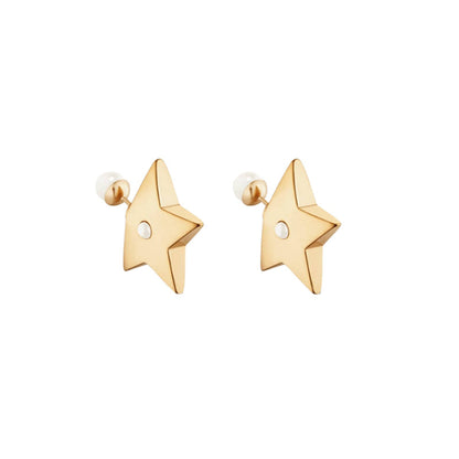 18K Dior Tribales Star Earrings