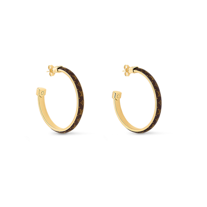 18K Louis Vuitton Signature Earrings