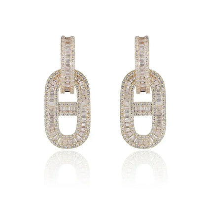 18K Diamonds Hermes Earrings