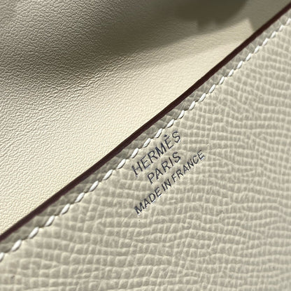 HERMES KELLY DOLL PICTO MINI 18 PINK MIX BROWN CALFSKIN