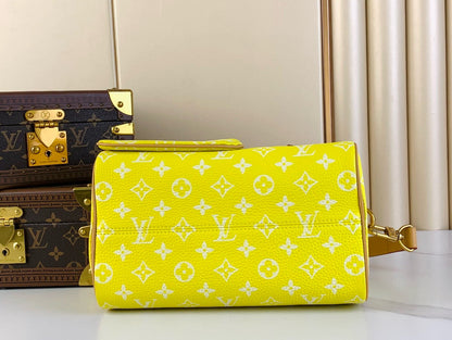 LOUIS VUITTON SPEEDY P9 BANDOULIÈRE 25 IN YELLOW MONOGRAM CALFSKIN