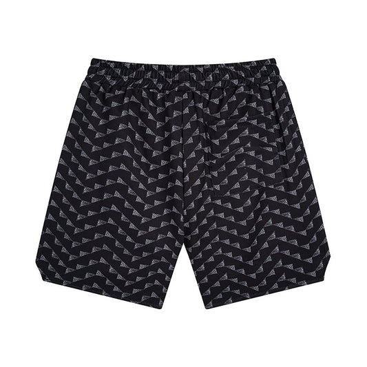 Rhude Letter Embroidered Hip Hop  Casual Split Shorts