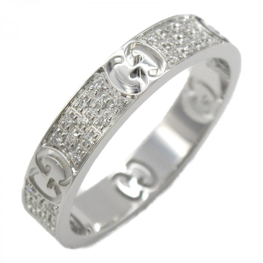18K Double Gucci Icon Full Diamonds Ring