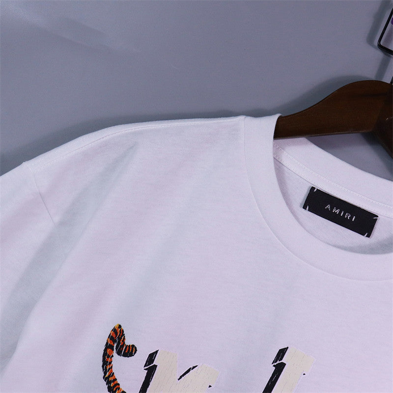 AMIRI Logo-Print Distressed Cotton-Jersey T-Shirts