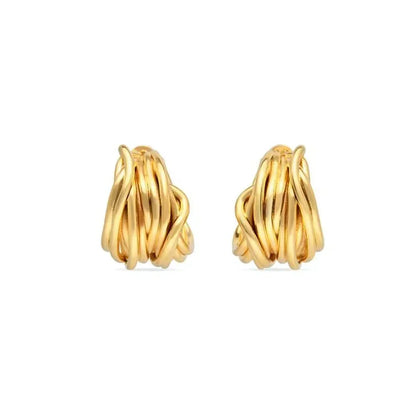 18K Balenciaga Wire Earrings