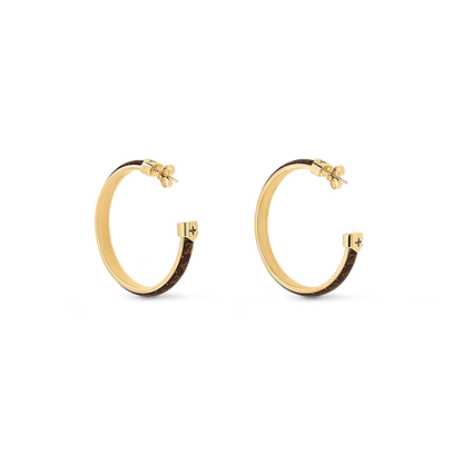 18K Louis Vuitton Signature Earrings