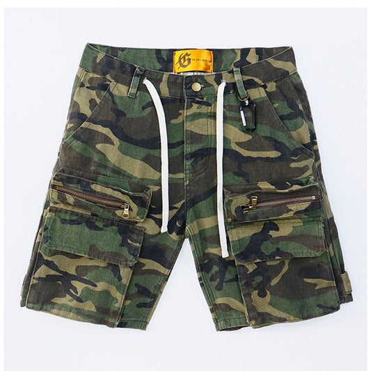 Godspeed Camouflage Denim Shorts #8667