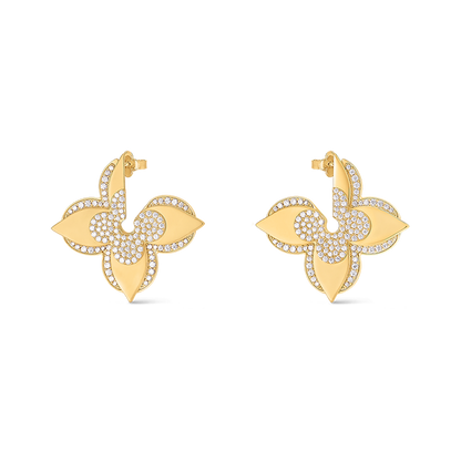 18K Louis Vuitton Medaillon Earrings