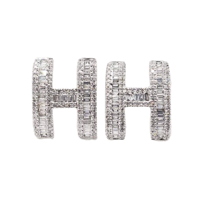 18K Pop Hermes Diamonds Earrings
