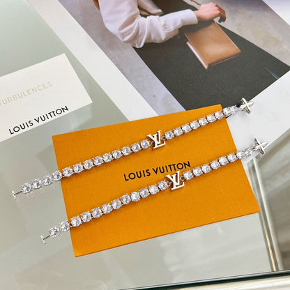 18K Louis Vuitton Crystals Bracelet
