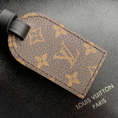 LOUIS VUITTON SPEEDY CARGO VIBE 28 IN BLACK LAMBSKIN MONOGRAM LOGO TAG