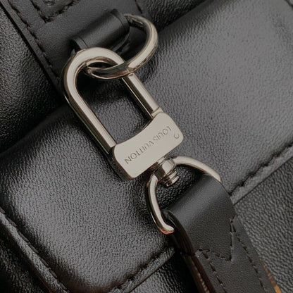 LOUIS VUITTON SPEEDY CARGO VIBE 28 IN BLACK LAMBSKIN MONOGRAM LOGO TAG