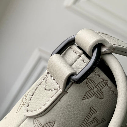 LOUIS VUITTON PULSE WEARABLE WALLET 22.5 IN SAND MONOGRAM SHADOW EMBOSSED CALFSKIN