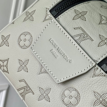 LOUIS VUITTON DOPP KIT 28 IN LIGHT GREY MONOGRAM SHADOW CALFSKIN