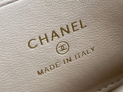 CHANEL 25S KELLY 18 CM IN BEIGE LAMBSKIN
