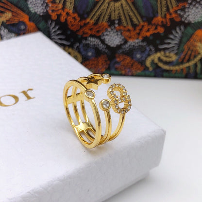 18K Dior Star Diamonds Ring