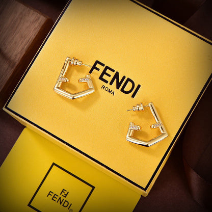 18K Fendi First Earrings