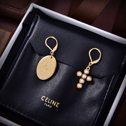 18K Celine Pearl Earrings