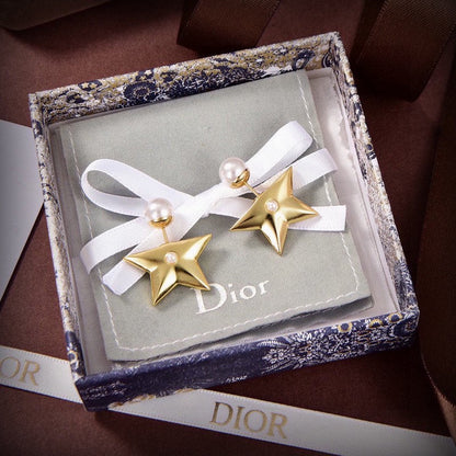18K Dior Tribales Star Earrings