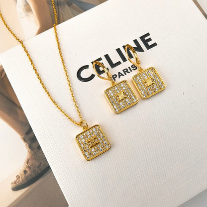 18K Celine Diamond Earrings
