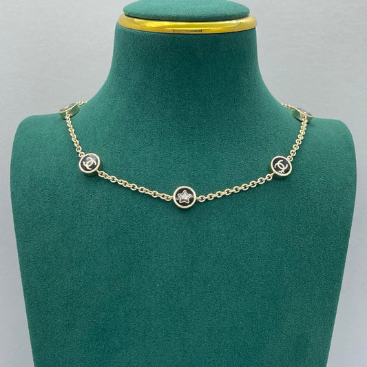 18K  Chanel Star Gold Necklace