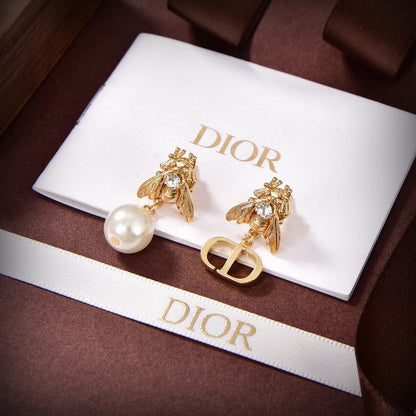18K Dior Queen Bee Earrings