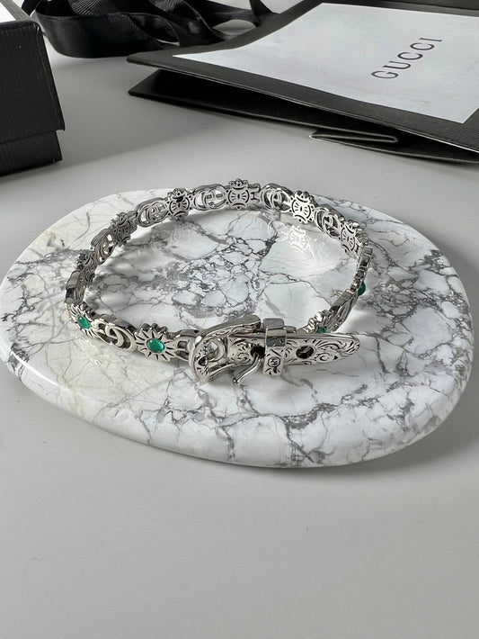 Double Gucci Flowers Bracelet