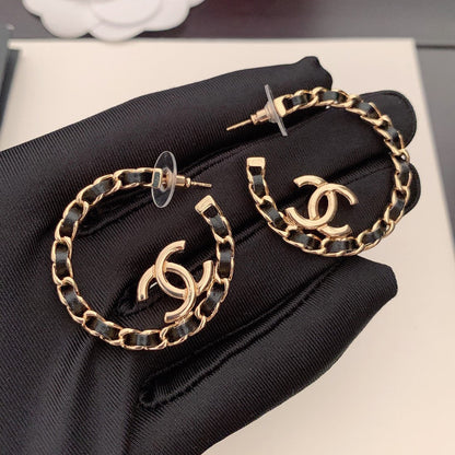 18K  Chanel Strass Earrings