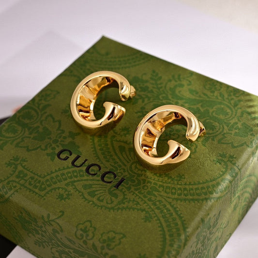 18K Double Gucci GucciLogo Earrings