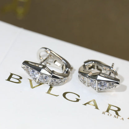 18K BVLGARI Serpenti Diamond Earrings