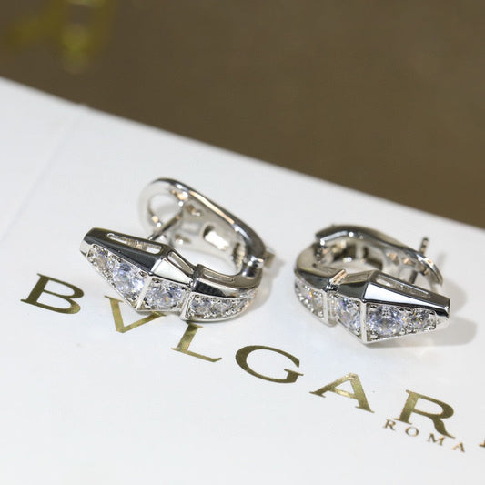 18K BVLGARI Serpenti Diamond Earrings