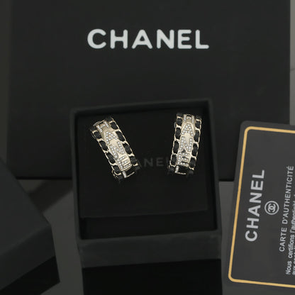 18K  Chanel Strass Earrings
