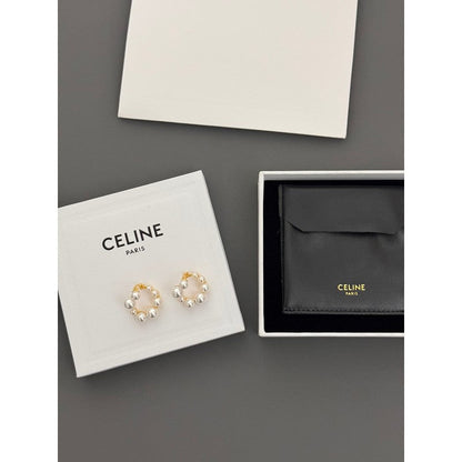 18K Celine Pearl Earrings