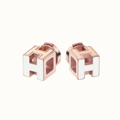 18K Cage D'H Hermes Earrings