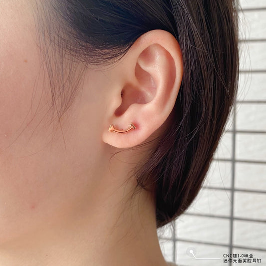 18K Tiffany Smile Earrings