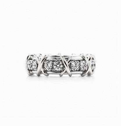 18K Tiffany Schlumberger Eighteen Stone Ring