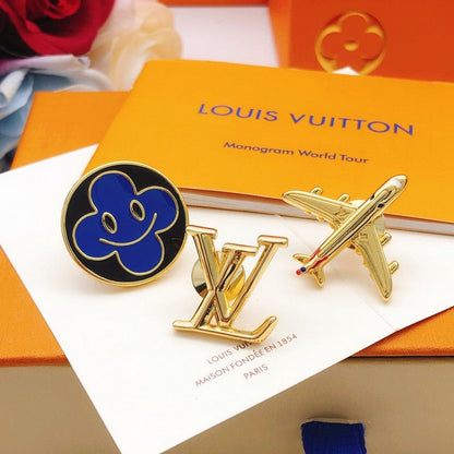 18K Louis Vuitton Plane Brooch