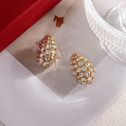 18K Valentino Crystal Earrings