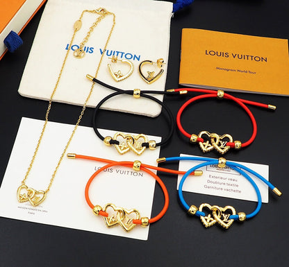 18K Louis Vuitton My Love Black Bracelet